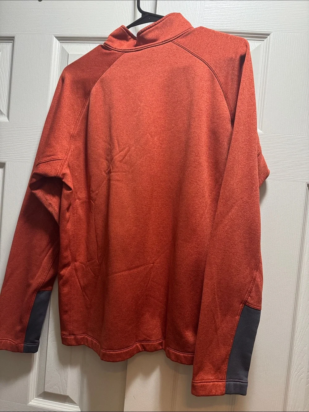 The North Face Orange Red Half-Zip Performance Fleece Pullover